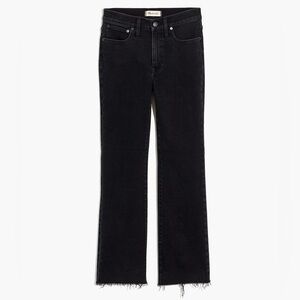 Madewell Cali Demi-Boot Jeans Edmunds Wash Black: Raw-Hem Edition Ankle Size 24